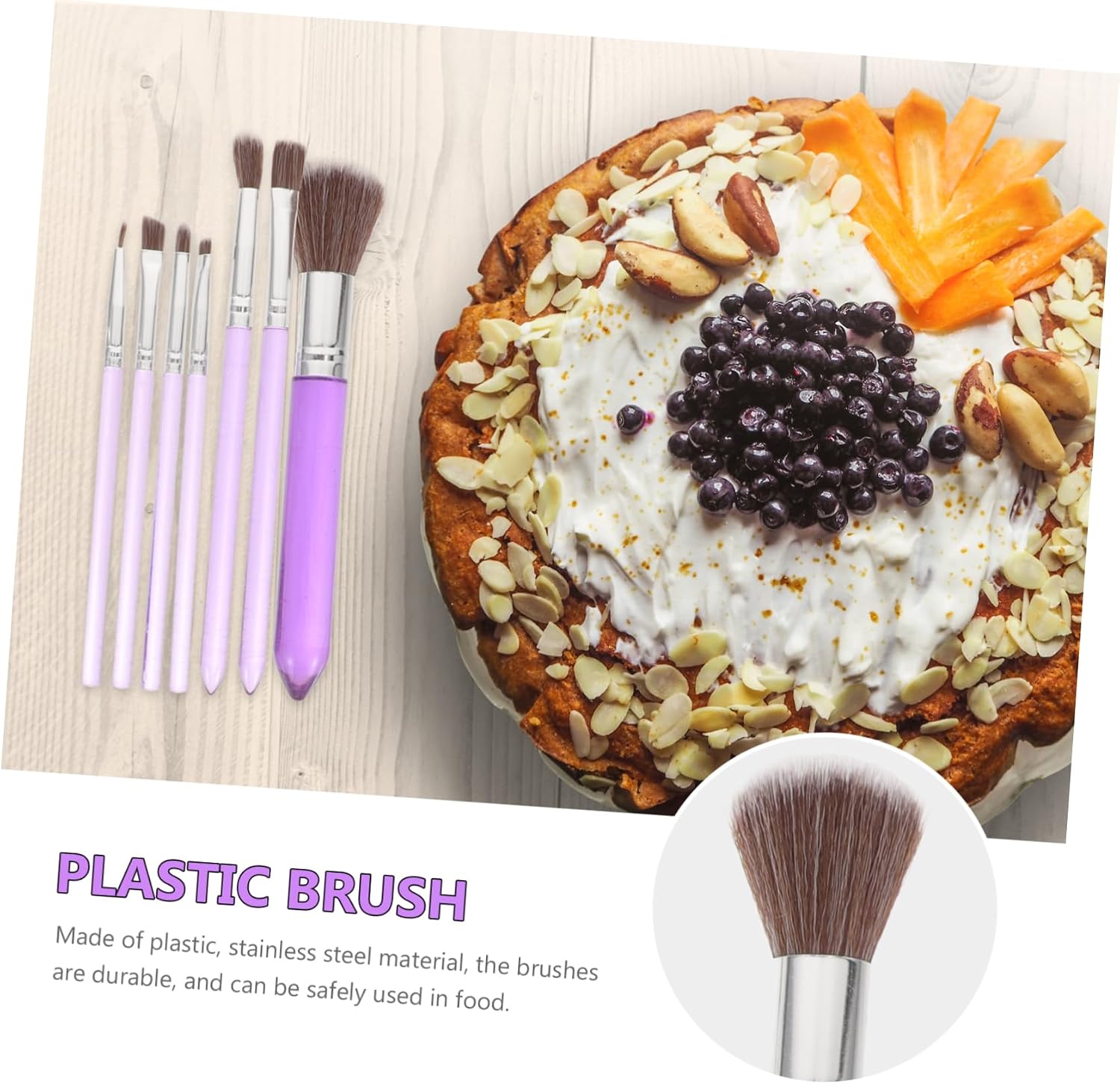 1set Fondant Cake Decorating Tools Food-grade Baking Supplies for Desserts and Cakes Includes Convenient Decorating Brushes and Painting Pens for Beginners and Professionals