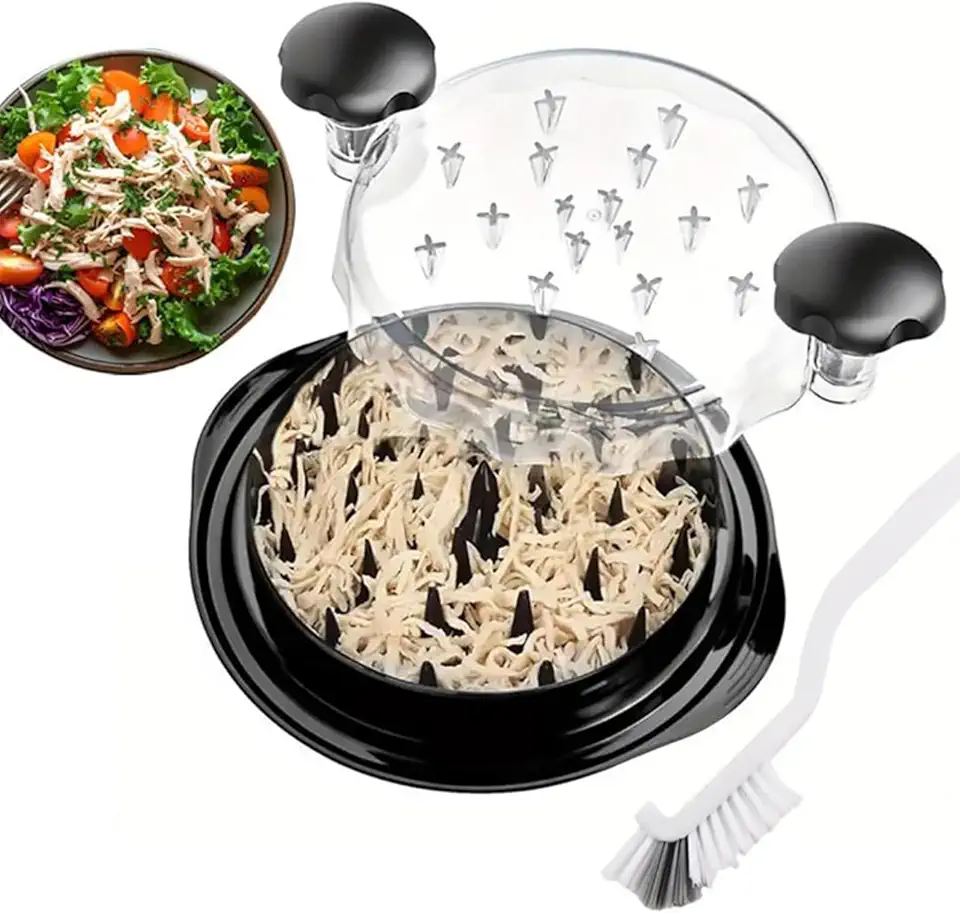 EKROTOK Triturador de Frango Grande Ferramenta Trituradora de Peito de Frango Torção, Tira Antiderrapante Forte, Alça Ergonômica, Sem BPA, Adequado para Frango de Carne de Porco