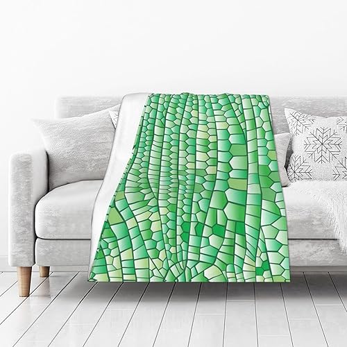 Miniatura 2 de Green Throw Blanket for Women Soft Summer Fleece Blanket 50"x40" Travel Lightweight Blanket for Bed Couch Cute Home Decor