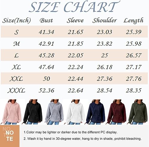 Miniatura 3 de COTECRAM Sudaderas con capucha para mujer, talla grande, de manga larga, con bolsillo, casual, cuello redondo, gráfico, sudaderas, Naranja