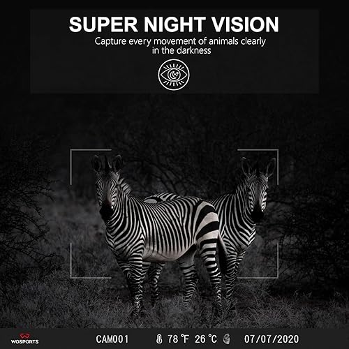 Miniatura 6 de WOSPORTS Mini Trail Camera,24MP 1080P HD Game Camera Motion Activated with IR Night Vision Waterproof Video Deer Cam for Outdoor Wildlife Monitoring