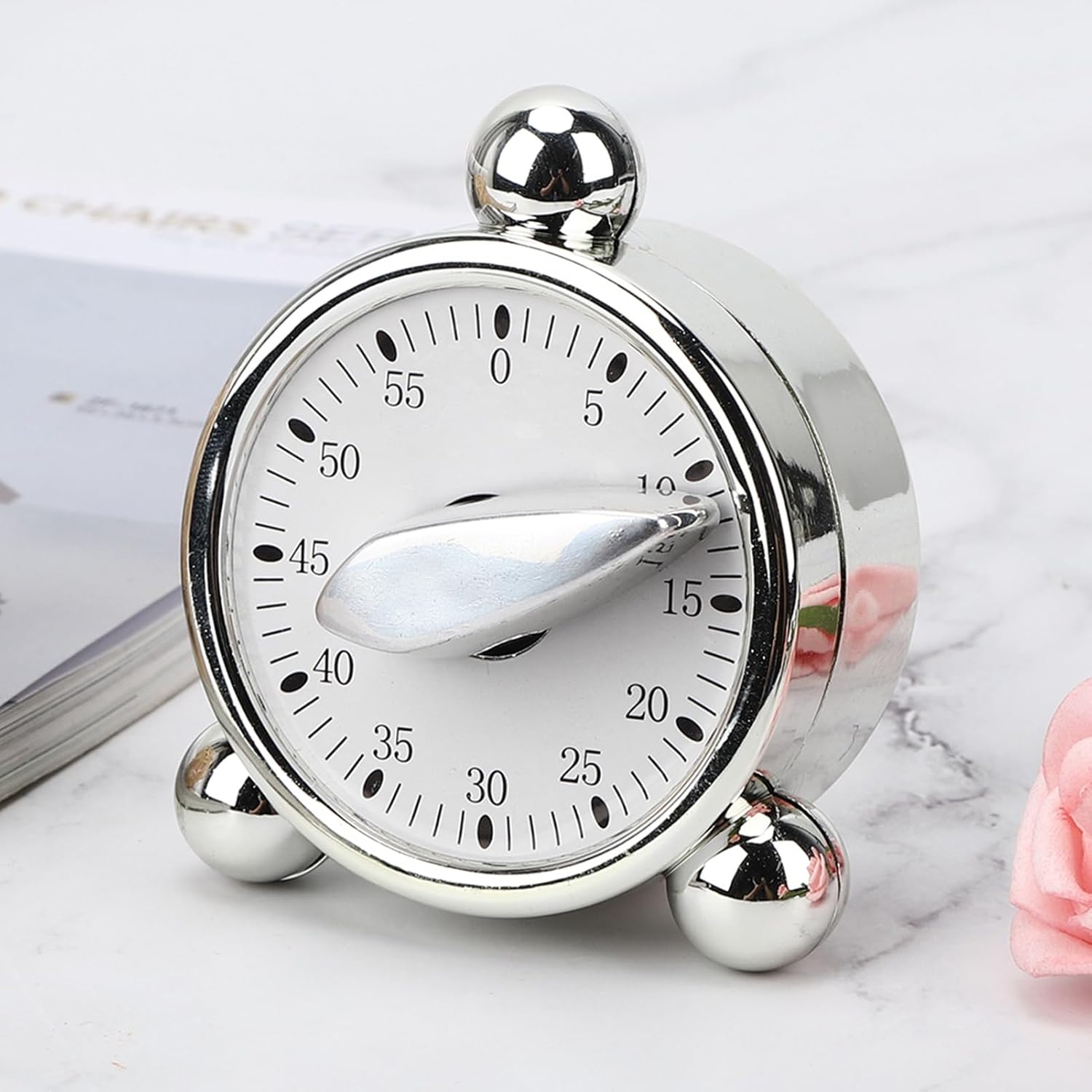 Garosa Kitchen Timer Cylindrical Mechanical Timer Cooking Reminder Precise Alarm Clock for Kitchen Hairdressing Beauty Salon Cooking Learning Baking Manual Timer