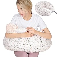 Vista 9 de Almohada de Lactancia de Chilling Home para Amamantar, Almohada de Lactancia para Recién Nacido, Accesorios Esenciales para Embotellar y Amamantar