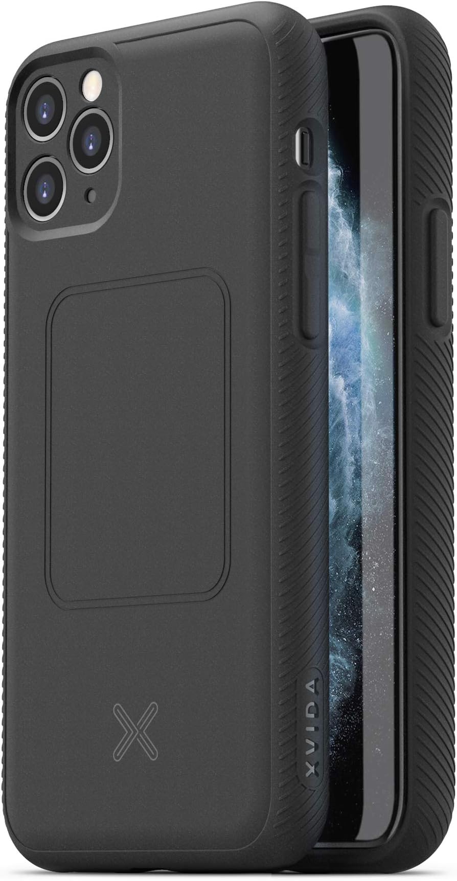 XVIDA Magnetic Slim Protective iPhone 11 Pro Max Phone Case (Designed Magnetic Wireless Chargers) - Black (W2-CASE i11PROMAX)