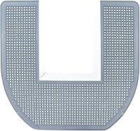 SANIPRO ProSorb Commode Mats Grey 6/Case - Urine Absorbent Floor Protection for Restrooms