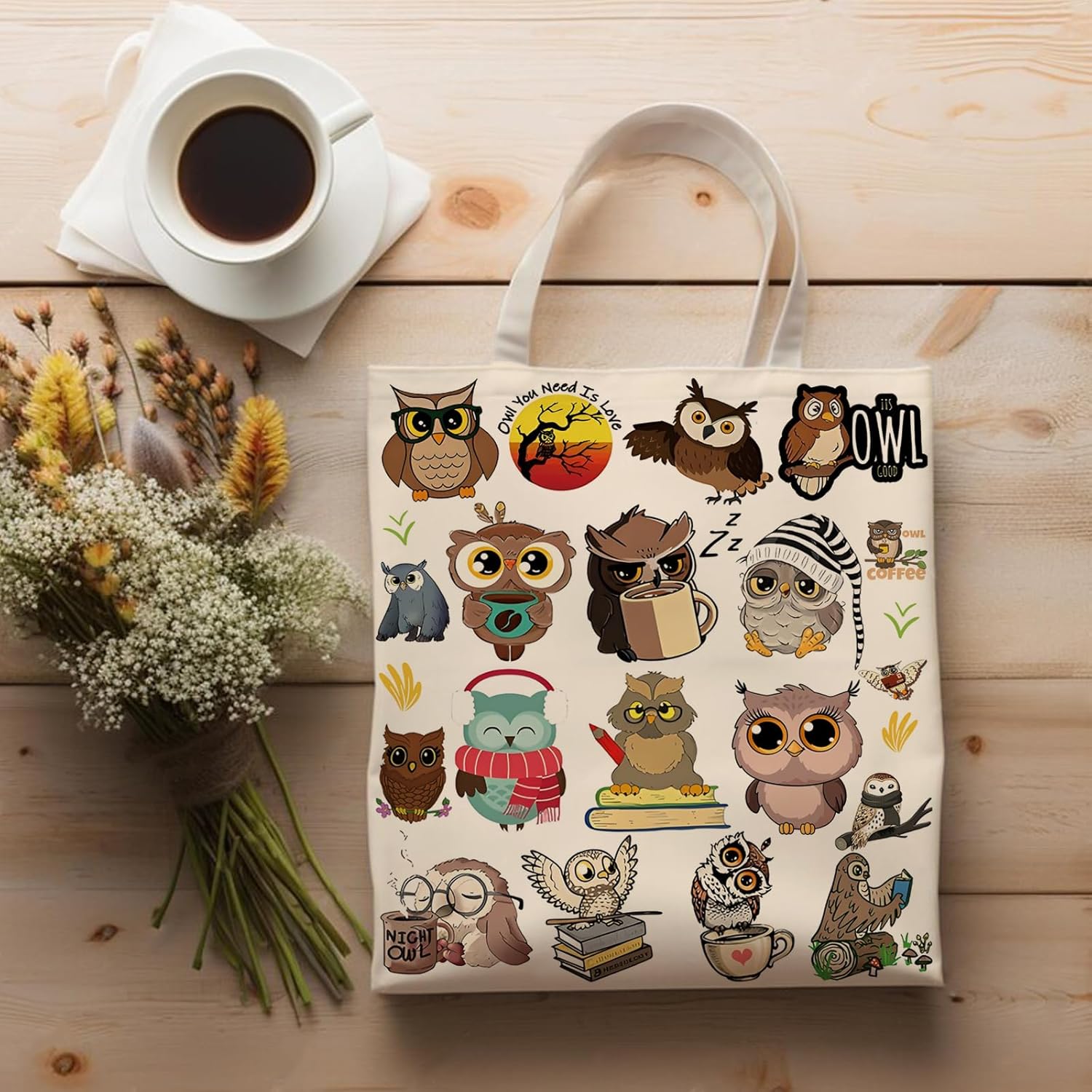 DOOX Canvas Tote Bag for Women, Reusable - Gift/Shopping/Beach/Grocery Canvas Bag - Birthday & Christmas Gifts for Women - Image 3