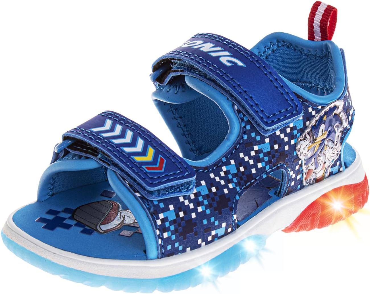 Josmo Boy’s Sonic The Hedgehog Lighted Sandal (Toddler/Little Kid)