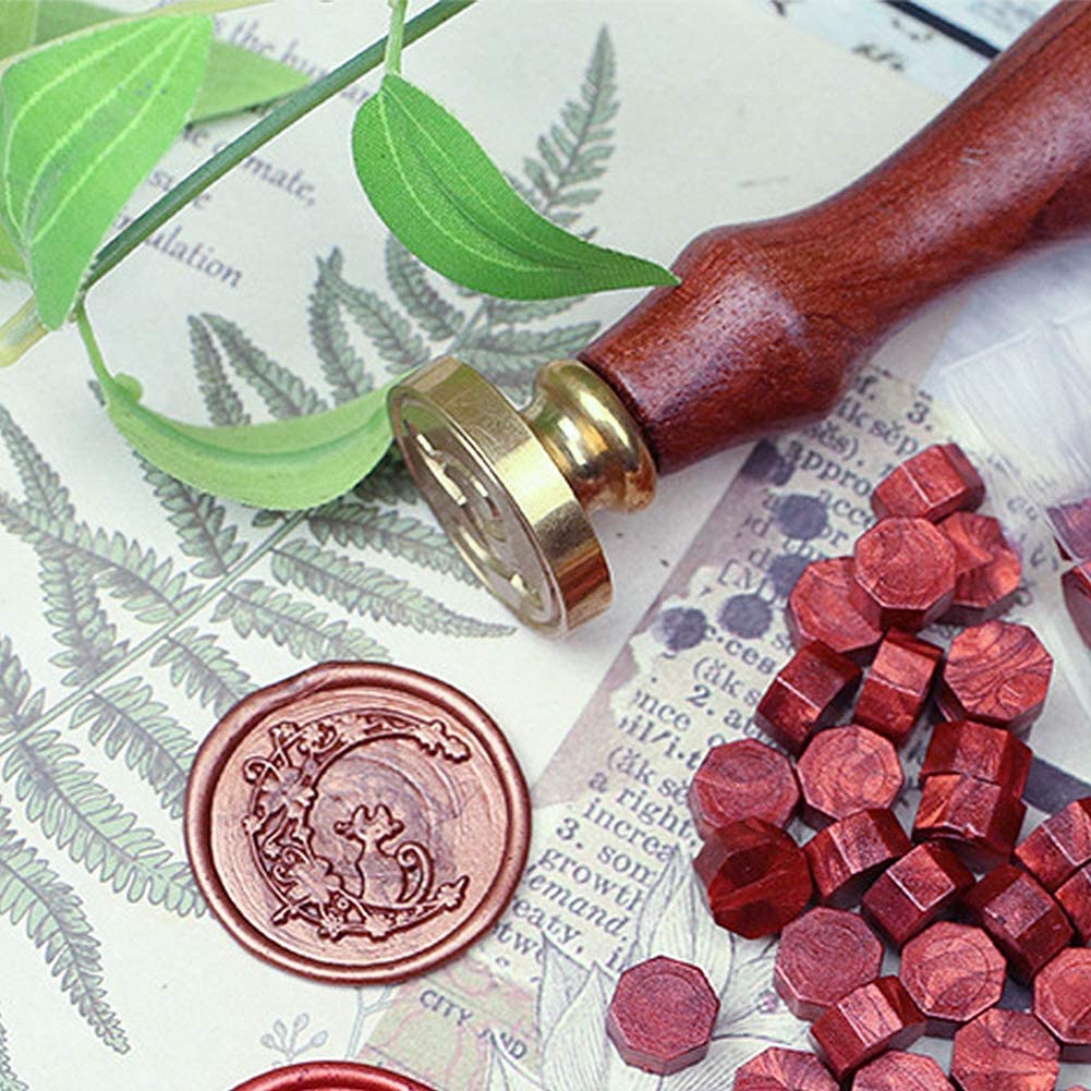 DECARETA 200 Pezzi Sigillo Perline di Cera Sealing Wax Ceralacca Rosso