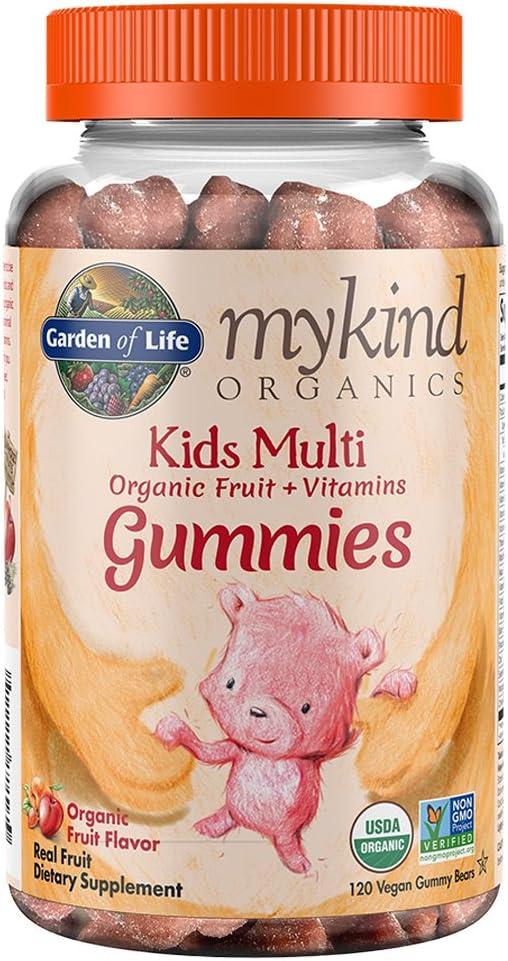 Garden of Life Organics Women's Gummy Vitamins - Berry - Certified Organic, Non-GMO, Vegan & Organics Kids Gummy Vitamins - Fruit - Certified Organic