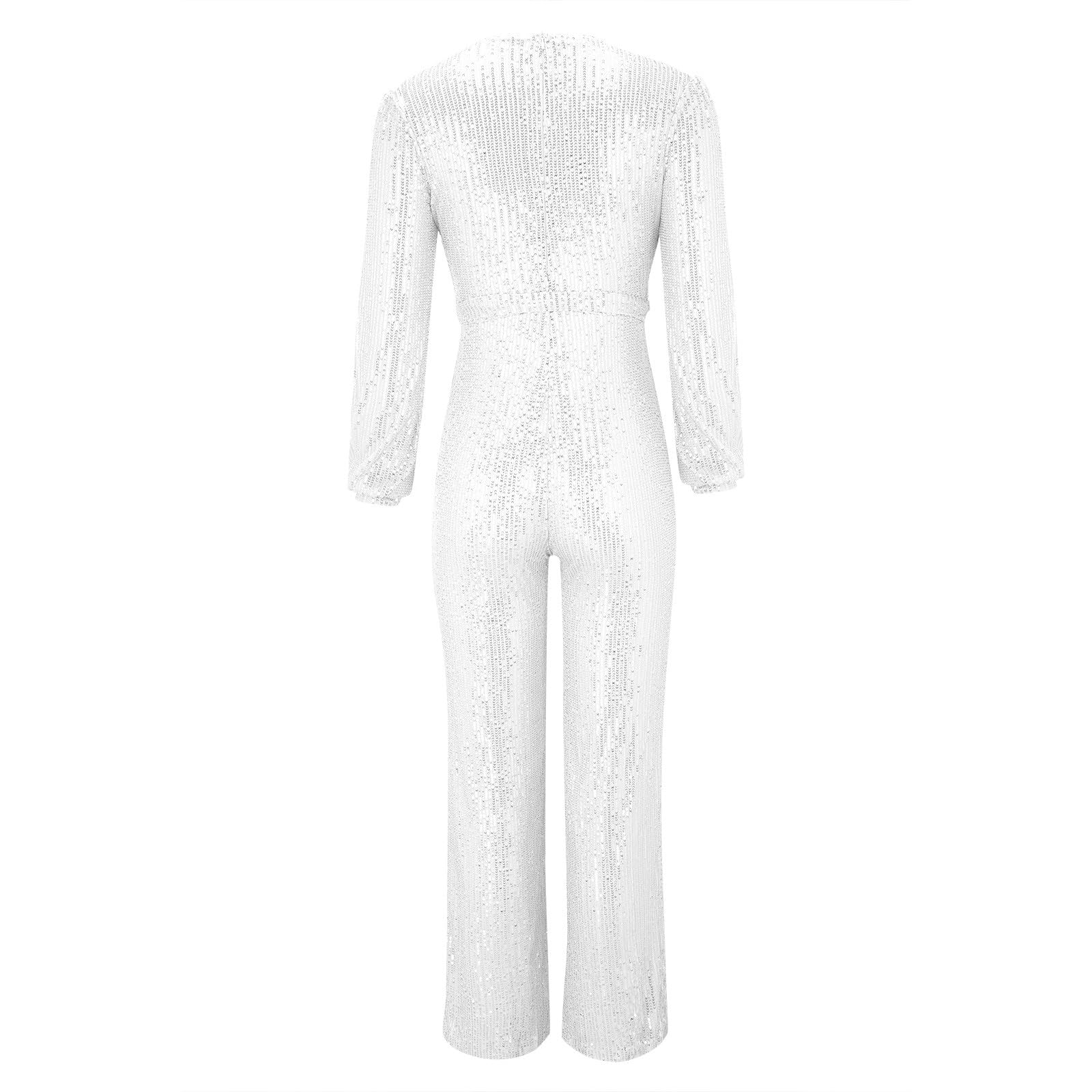 Overol de verano para mujer, de manga larga, con lentejuelas, para Reino Unido, talla 14, enterizo para salir, talla 18, pantalones de verano para mujer