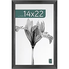 MCS Studio Gallery 8x8 Picture Frame Black Woodgrain, Wall Hanging & Easel for Tapletop Display, Square Photo Frame for Photos, Posters & Art Prints (4-Pack)