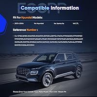 Vista 2 de ECCPP Compresor de aire acondicionado 2001-2006 Compatible con Hyundai Santa Fe 2.7L Compresor de aire acondicionado de enfriamiento rápido