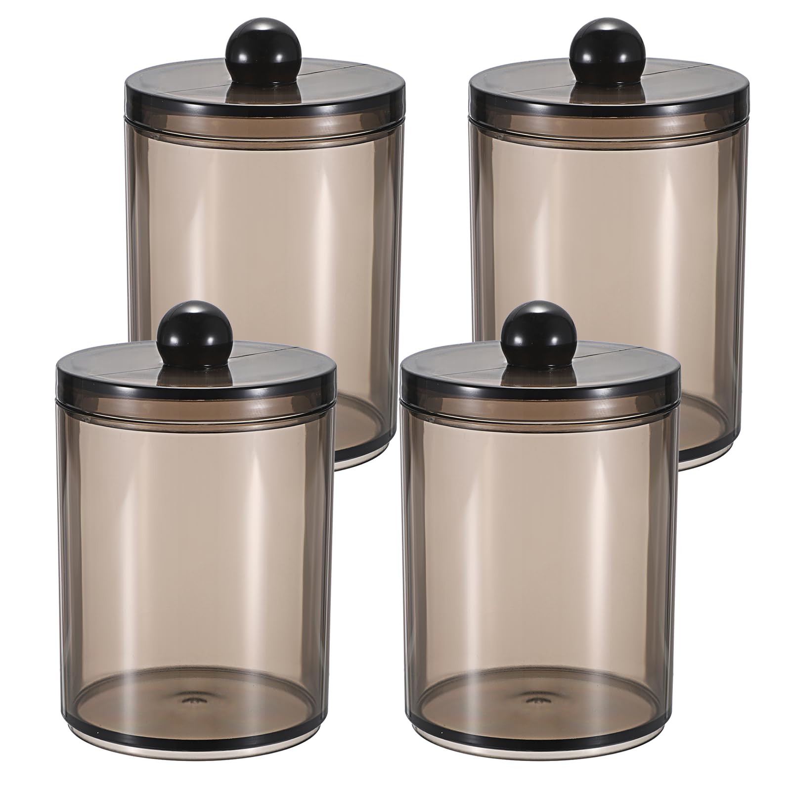 Amazon.com: Hipiwe 4 Packs Clear Qtip Holder Dispenser With Lid ...