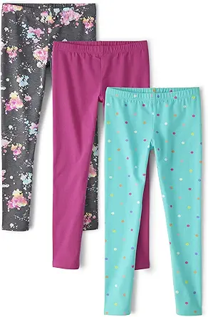 The Children's Place Girls' Printed Leggings 3-Pack