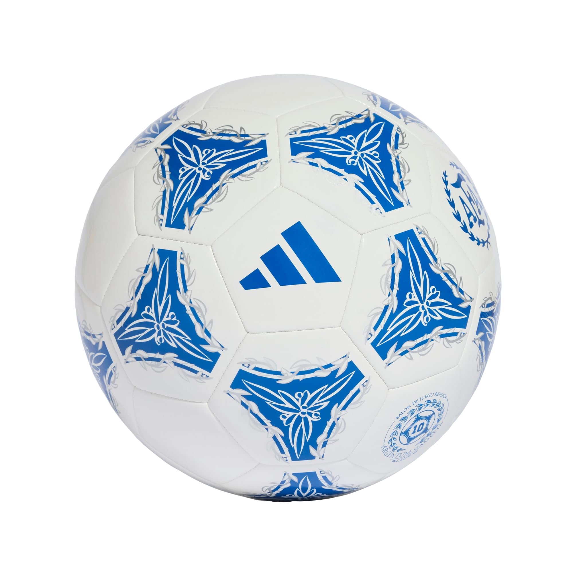 adidas Unisex Argentina Argentum Gambeta Club Recreation Ball, glory blue/silver met./white/black, 5