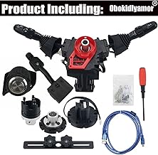 Upgrade Type DIY Racing Simulator Steering Wheel Turn Signal Wiper Lever Switch For Logitech G27 G29 G920 G923 Logitech Thrustmaster T300 (Upgrade Type-For G27/G29, Black)