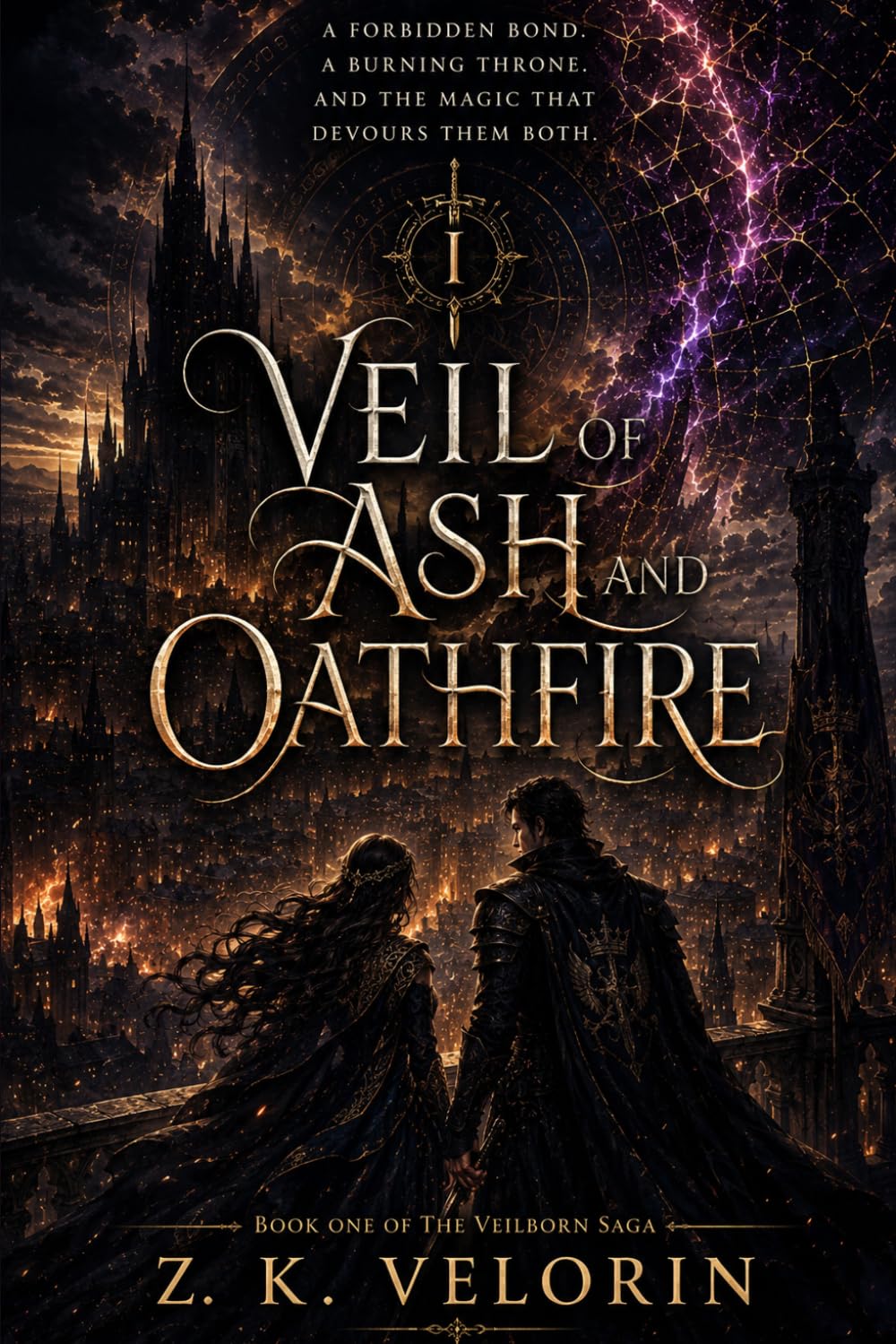 Veil of Ash and Oathfire: A Forbidden Bond, A Burning Throne, And The Magic That Devours Them Both (The Veilborn Saga)
