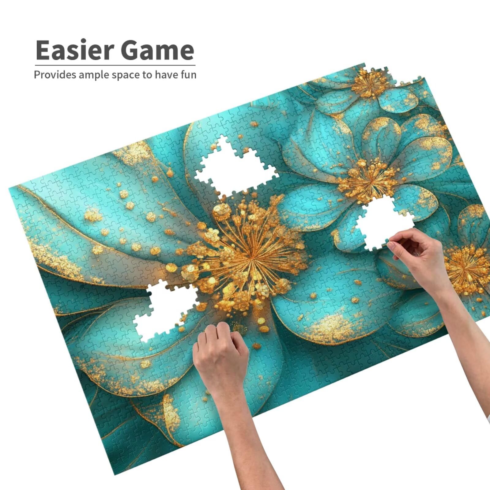 Puzzle 2000 Teile, Puzzle Erwachsene, Holzpuzzle Blume Impossible Jigsaw, Clevere Rätsel, HD Farbe Jigsaw mit Geschenkbox Verpackung for Room Decor, Geschenke für Frauen Traum 100x70cm p-1436