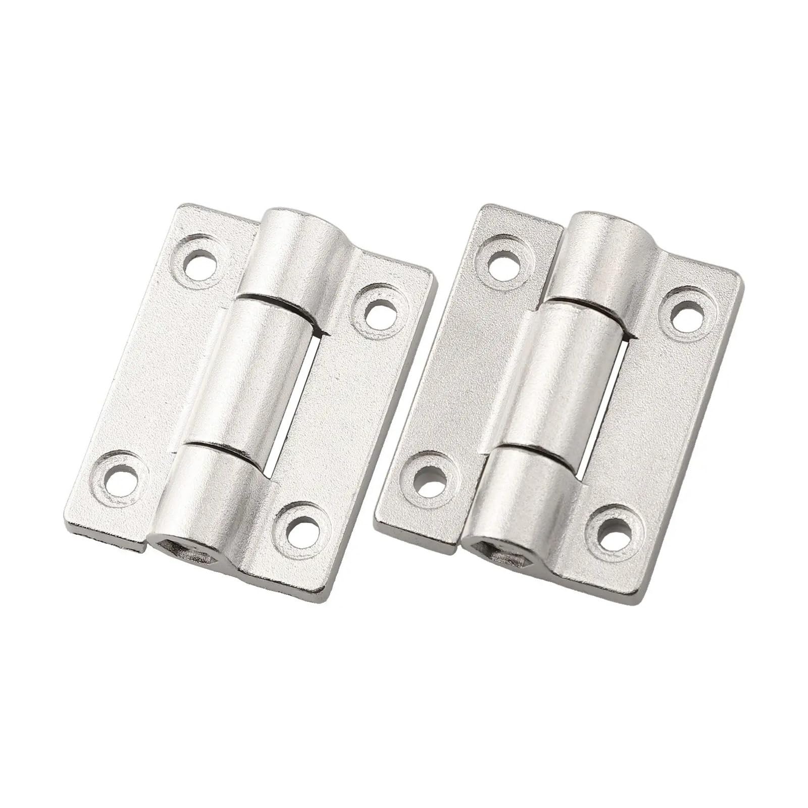 Ujzgbxqvshm Silver Folding Door Hinge,2Pcs Zinc Alloy Adjustable Torque Damping For Cabinet Furniture(Silver)