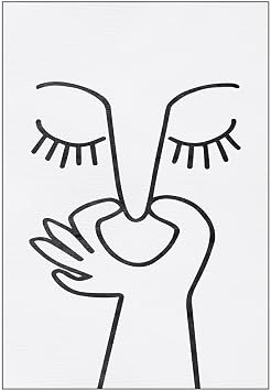 AMJKEJI Bathroom Wall Art Picture Black and White Humour Donkey Decor Poster A4 Toilet Wall Stickers for Home Office Hotel Living Room Bathroom Decor 11.81 x 8.46 Inch funny face
