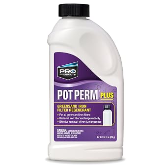 KP02N Pro Products Pot Perm Plus Greensand Iron Filter Regenerant 1.5 lb Bottle