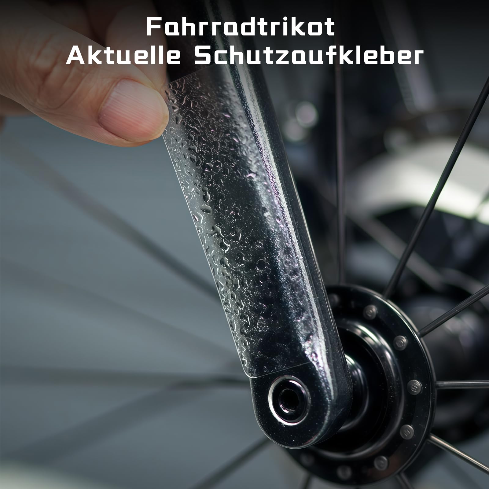 Lot de 2 autocollants de protection pour cadre de vélo, film de protection pour vélo, film de protection de cadre pour vélo, film de protection de peinture pour vélo, pour protection du cadre