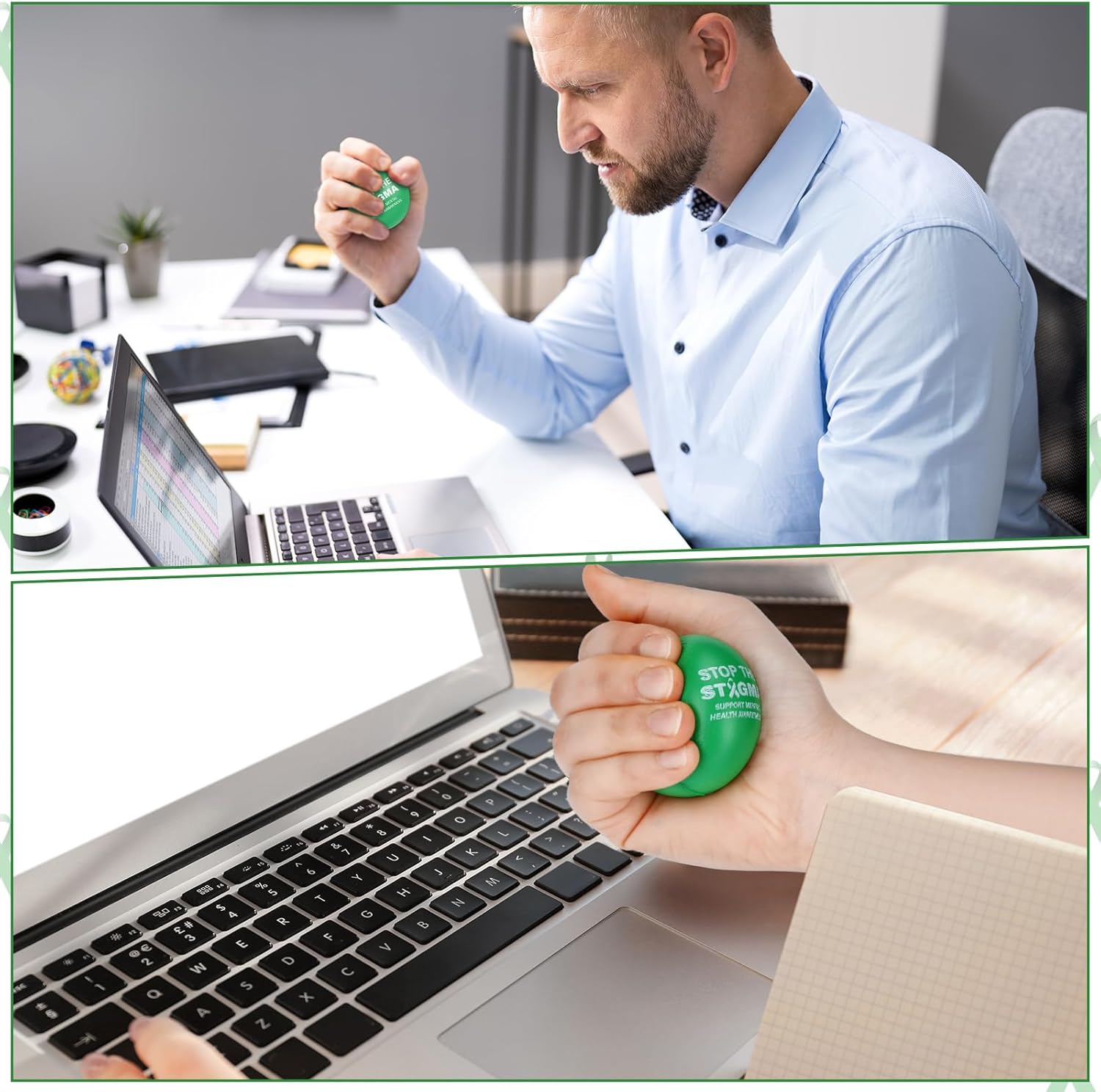 ShinyRelief 40 Pcs Mental Health Awareness Stress Balls 2 Inch Motivational Foam Stress Relief Balls Inspirational Mental Health Gifts Encouraging Finger Exercise Stress Relief Toys for Relief Anxiety