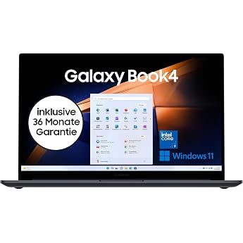 Samsung Galaxy Book4 Notebook, 15.6 inch Display, Intel Core i3 Processor, 8GB RAM, Laptop with 256GB Memory, Grey, 3 Year Wa