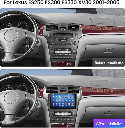 Miniatura 2 de Estéreo de coche para Lexus ES300 ES330, 8Core Android 13 Radio Player 9 "QLED pantalla táctil navegación GPS para Lexus ES250 ES300 ES330 XV30 2001