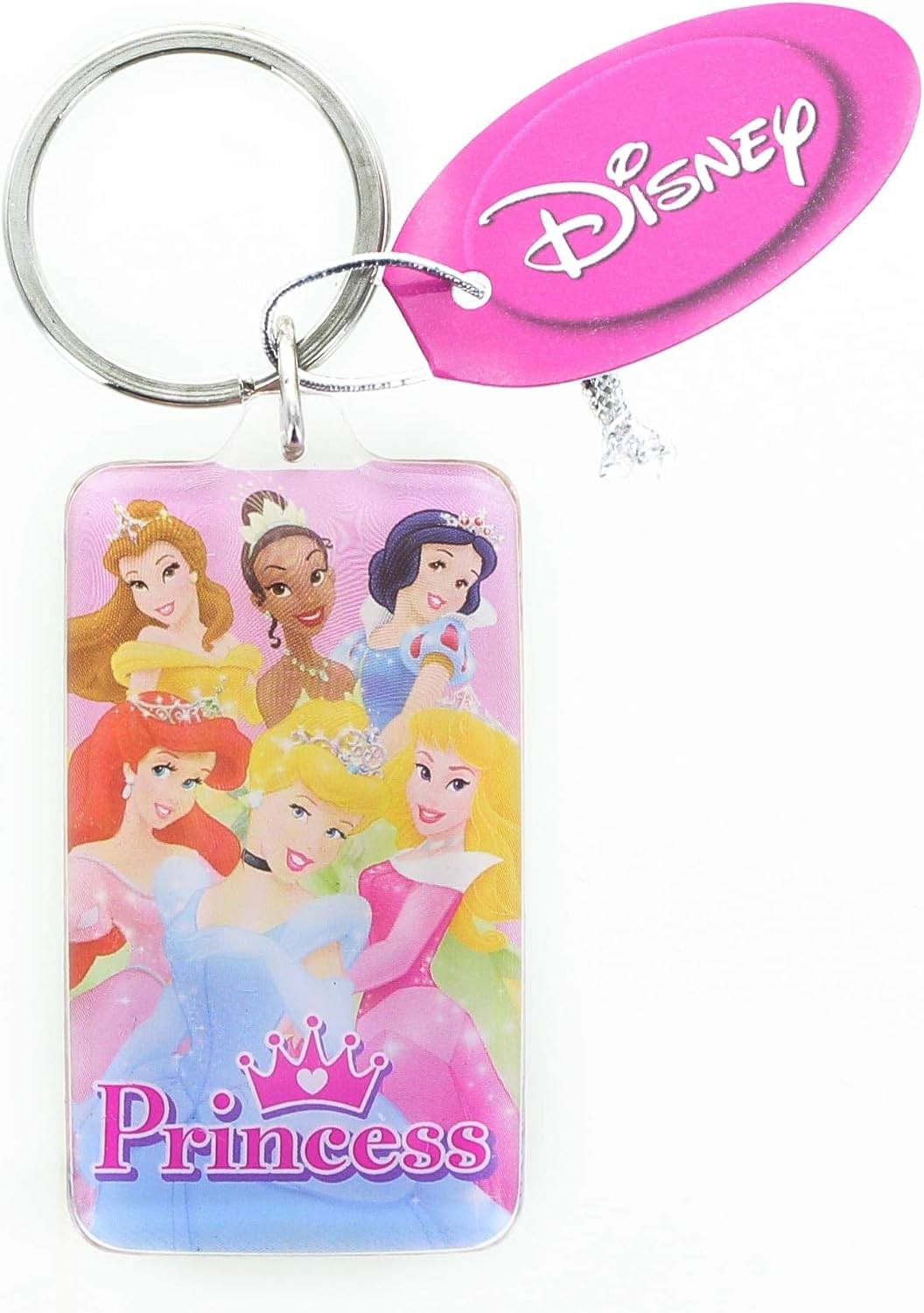 Disney Princess Rectangular Lucite Key Ring