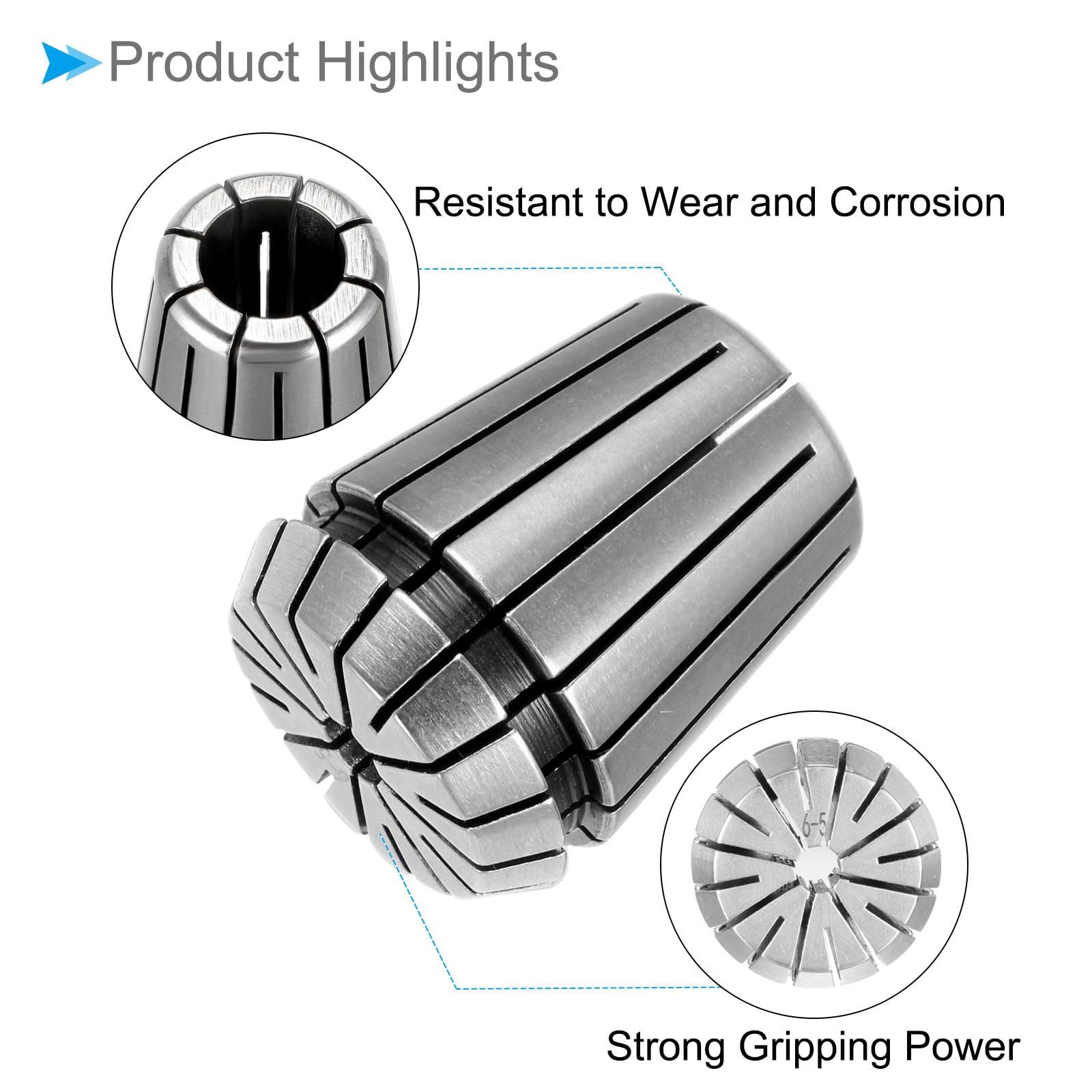 CoCud Spring Collet Chuck, ER-32 Spring Collet 6mm Clamping Diameter, 40Cr Steel Convenient Disassembly Chuck - Image 4