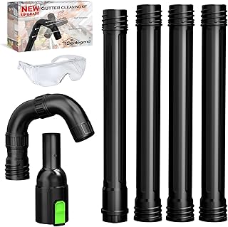 Sealegend Gutter Cleaning Attachment Kit Compatible with EGO 530CFM, 580CFM, 575CFM, 650CFM, 615CFM, LBX6000 Leaf Blowers 360° Rotation Nozzle, Extends Up to 8.3FT from The Ground