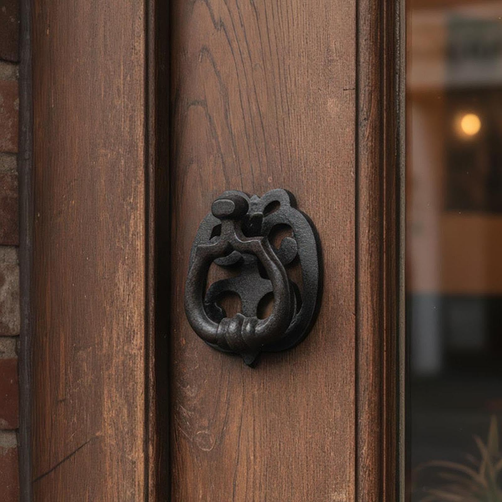 predolo Heurtoir de porte - Accessoire cadeau - Installation facile - Quincaillerie robuste en fer noir pour armoire