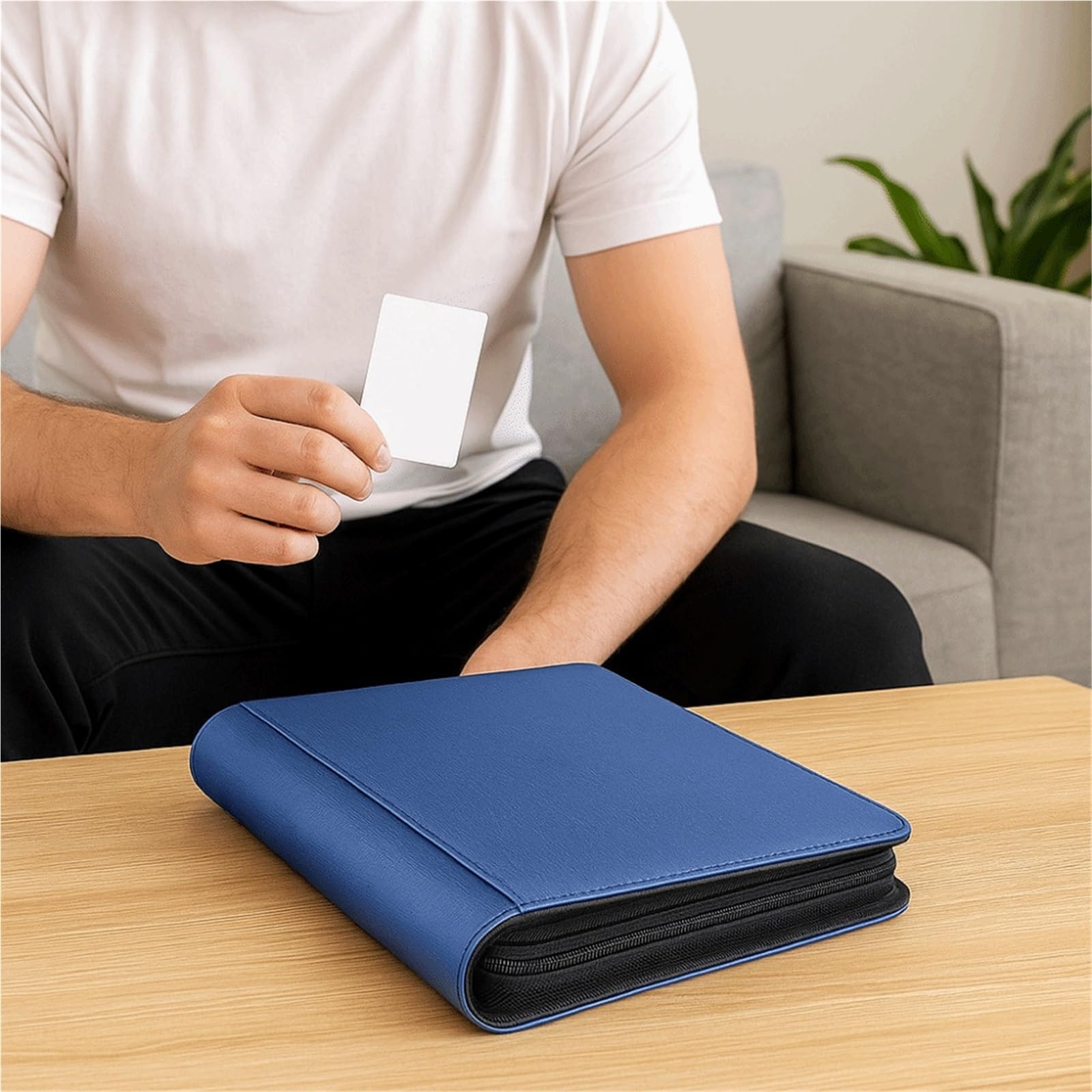 Carpeta de carga superior PU Tarjetas
