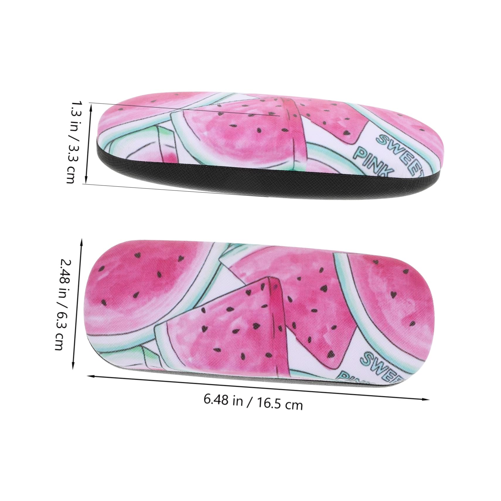FRCOLOR Custodia per con anguria moda caso con astuccio Scatola portaocchiali organizer per da sole da viaggio custodia per plastica