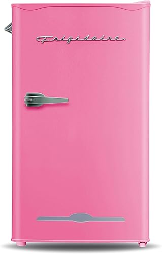 Amazon Com Frigidaire Efr376 Retro Bar Fridge Refrigerator With Side Bottle Opener 3 2 Cu Ft Pink Coral Appliances
