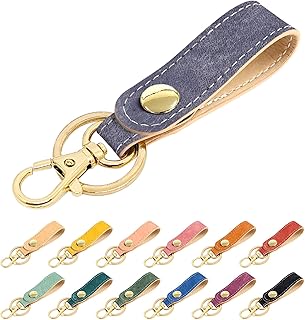 [leo&aoi] キーリング イタリア製 本革 マヤベリー スナップボタン ベルト式 キーホルダー バッグチャーム 牛革 鍵 カギ メンズ レディース マヤレザー