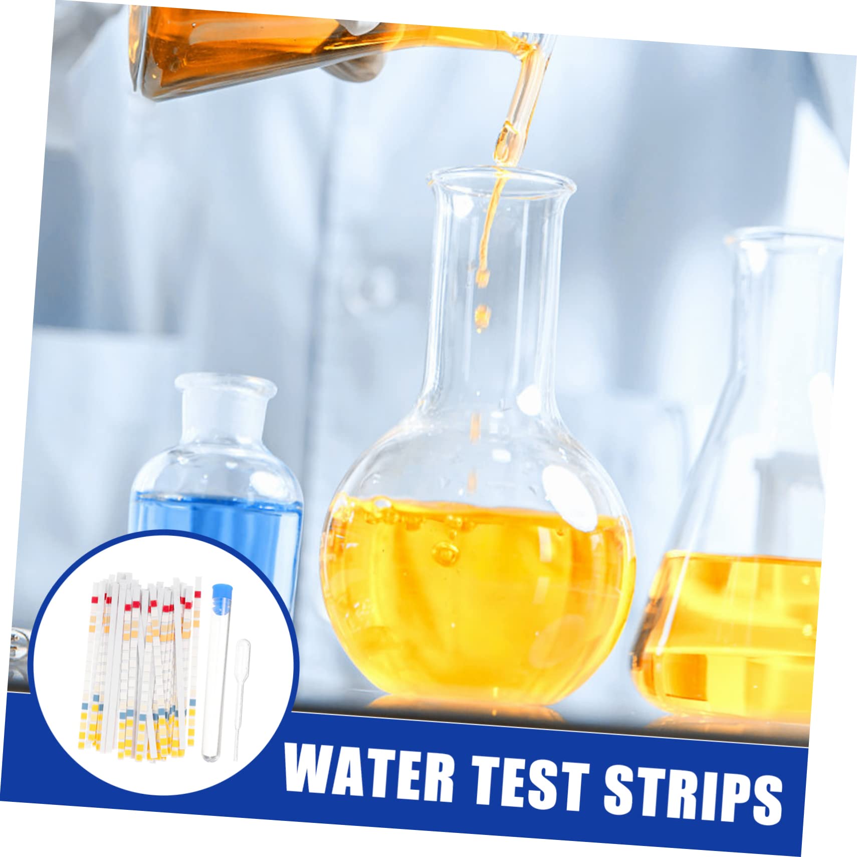 3 Series Tiras De Prueba De Agua Potable Kit De Análisis De De Agua Con Gotas Y Tubos De De Usar Y Resultados Rápidos Herramienta De Detección De Del Para 50 Piezas*3