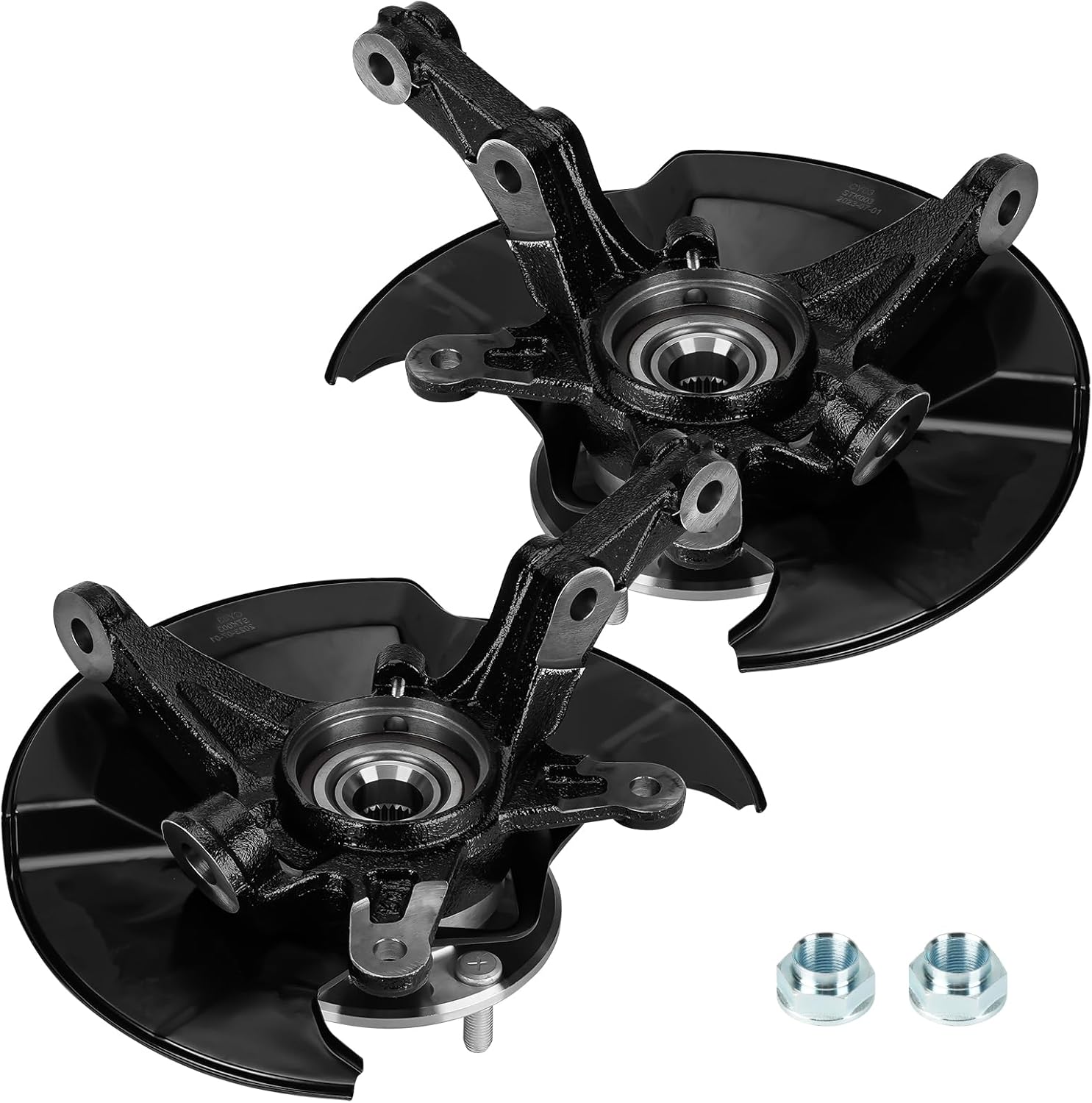 2 pcs front steering knuckles wheel bearing hub assembly fit for honda civic 2006 2007 2008 2009 2010 2011 1.3l 1.8l, (without si model, not fit 2.0l), 698-450 698-451, left driver and right passenger front left +right