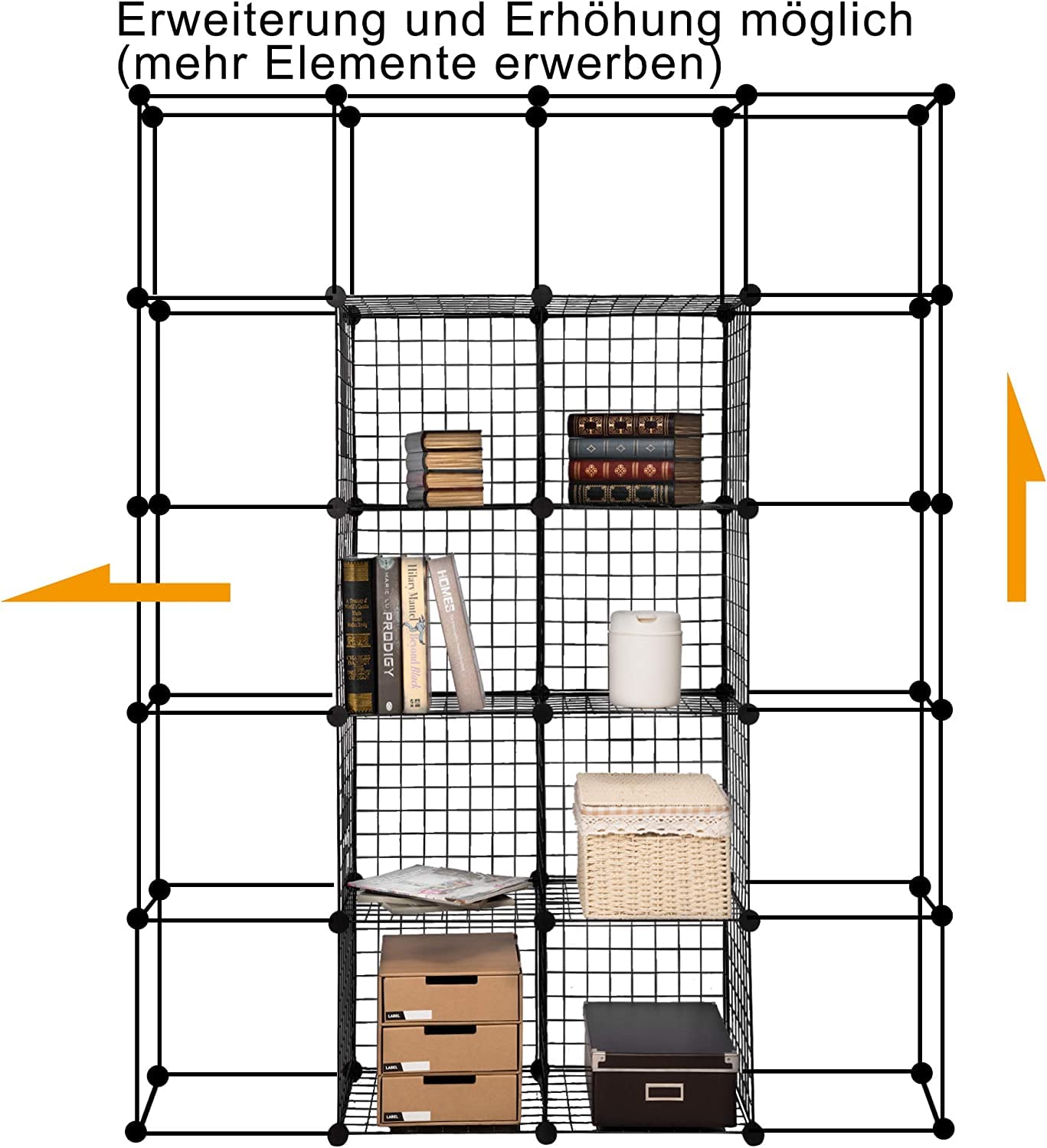 WOLTU Bibliothèque à 6 Compartiments Bibliothèque Étagère de Rangement