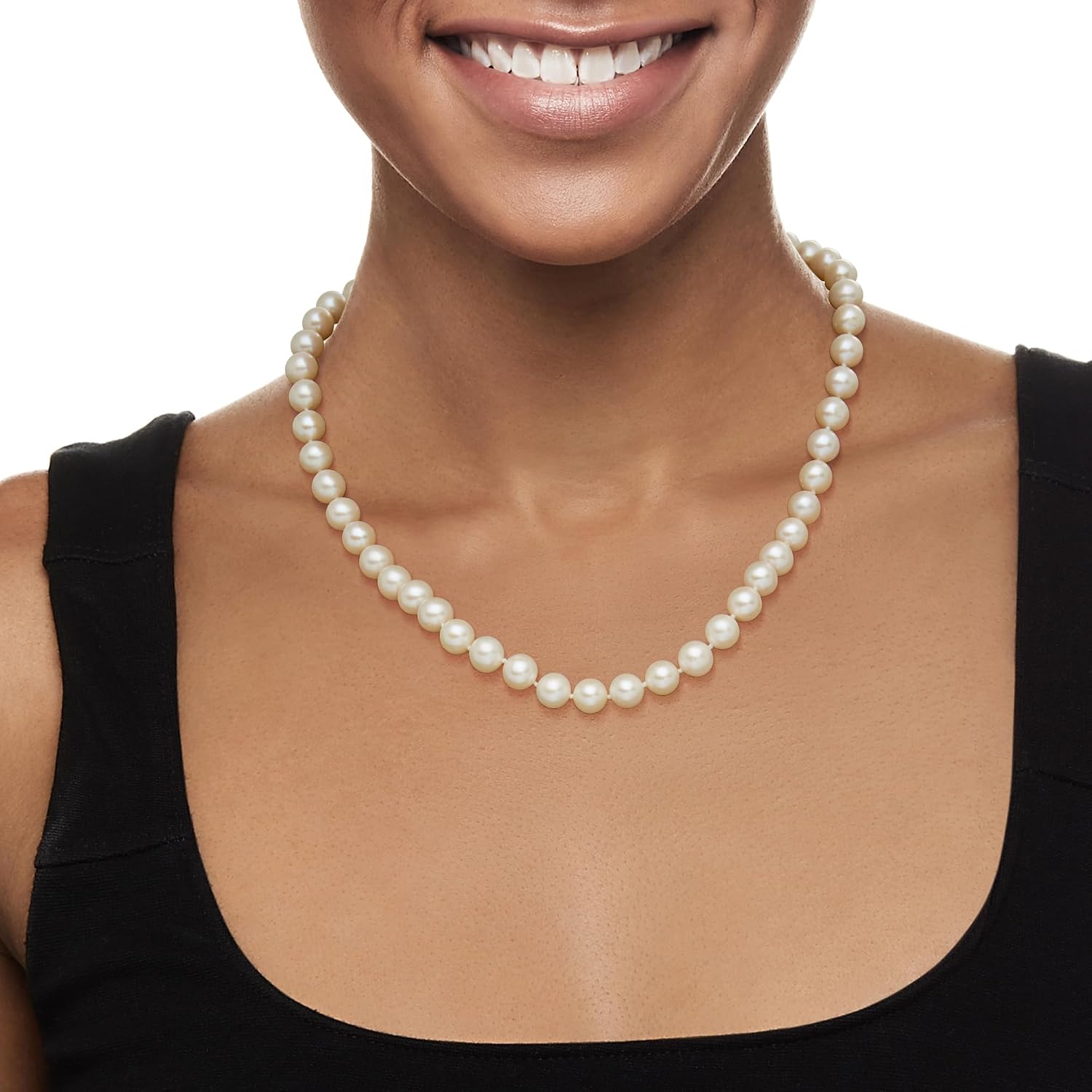 Ross-Simons 8-9mm Cultured Pearl Jewelry Set: Bracelet, Necklace and Drop Earrings With Sterling Silver. 18 inches