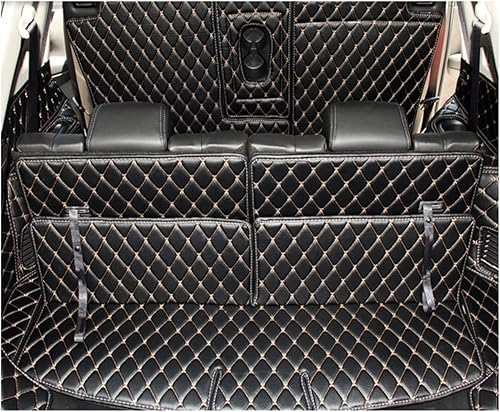 Miniatura 2 de Special Car Trunk Mats Compatible for Nissan X-Trail T32 7 Seats 2021-2014 Durable Boot Carpets Cargo Liner for Xtrail 2019 (Color  Black with red)