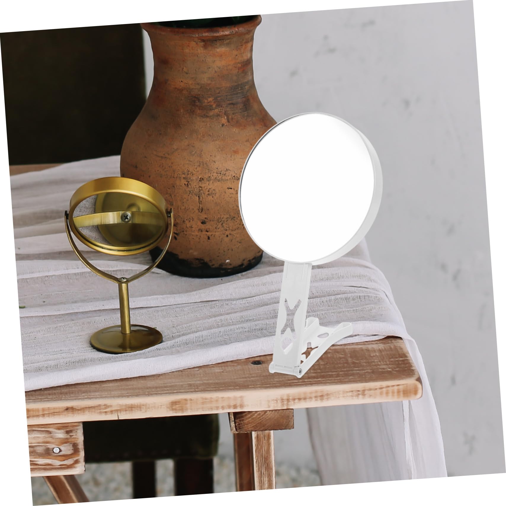 Ipetboom Specchio Trucco da Viaggio Pieghevole Abs Vetro 1x 20x