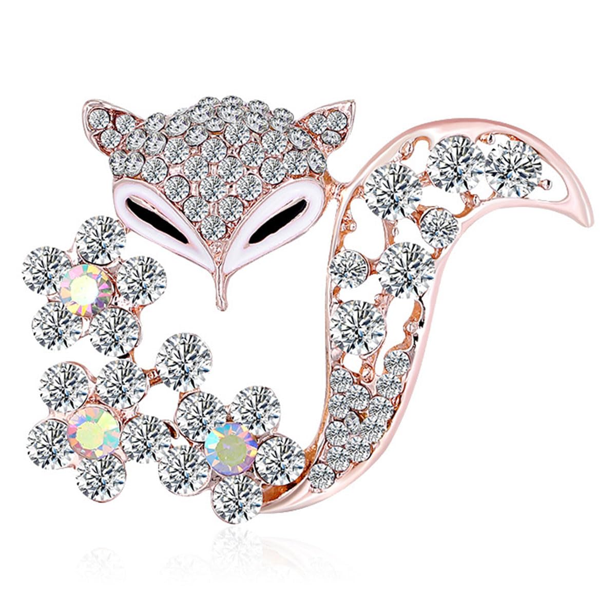 FAIRYGATE Gold Pin for Dress Brooch Crystal Pins Badge Enamel Lapel Brooches for Women Jewelry Decoration for Birthday Dating Party Anniversary UC31 — view 34