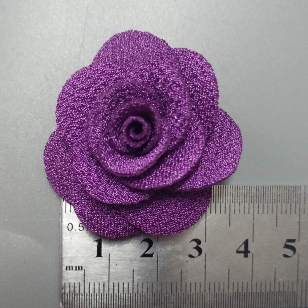 Kwiaty sztuczne, 20 sztuk/worek 4CM tkanina kwiat róży ręcznie robione tkaniny
