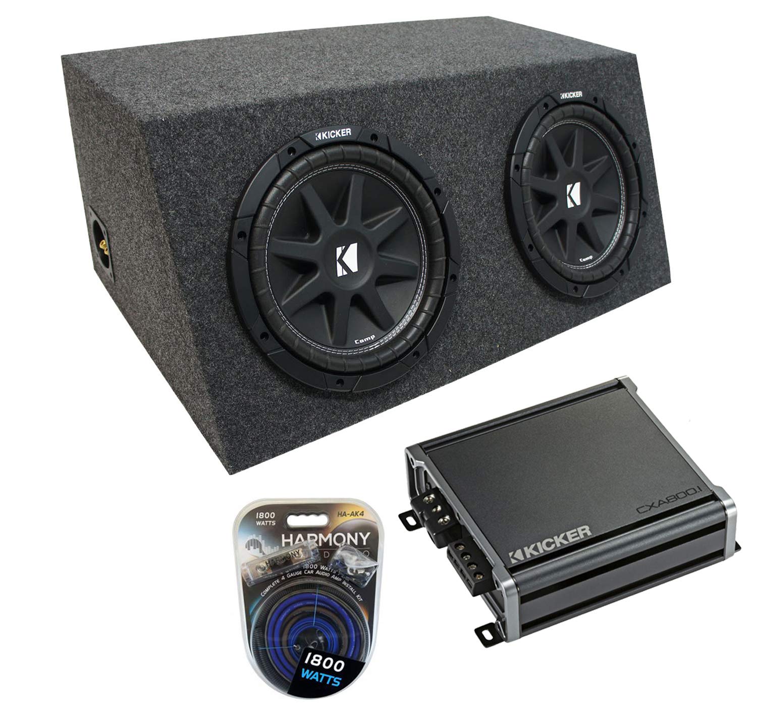 American Sound Connection 212H Universal Car Audio Dual 12