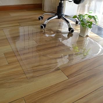 Area Rug Clear Vinyl Plastic Chair Mats, Hardwood Floor/Kitchen/Bedroom/Living Room Transparent Rugs Runner, 80cm/100cm/120cm/140cm Wide Size 80100cm2.63.3ft