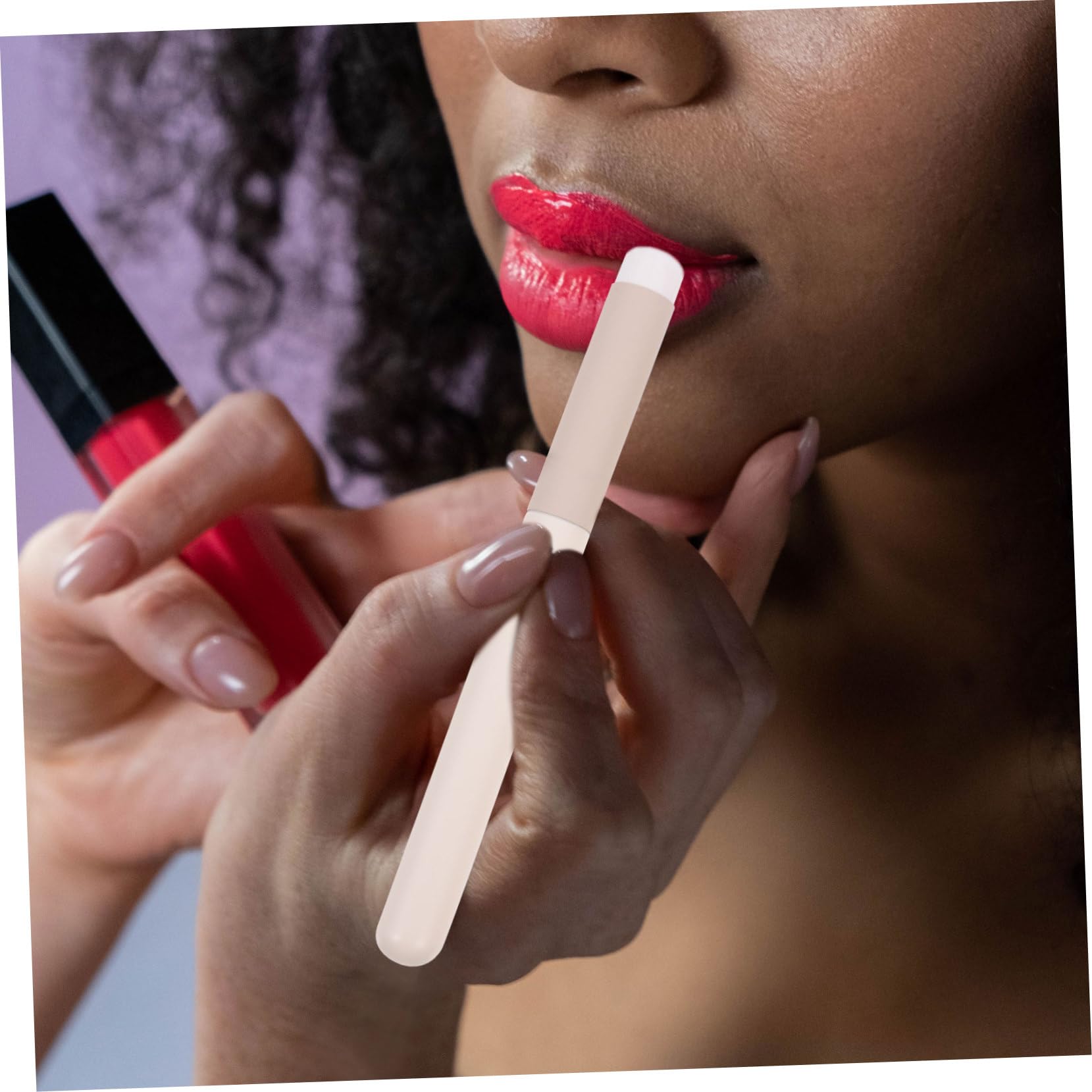 Healeved 5 Set Di Pennelli Per Labbra Pennelli Per Rossetto Set Per Labbra Morbidi E Lisci Per Un Look Impeccabile 3 Pezzi*5