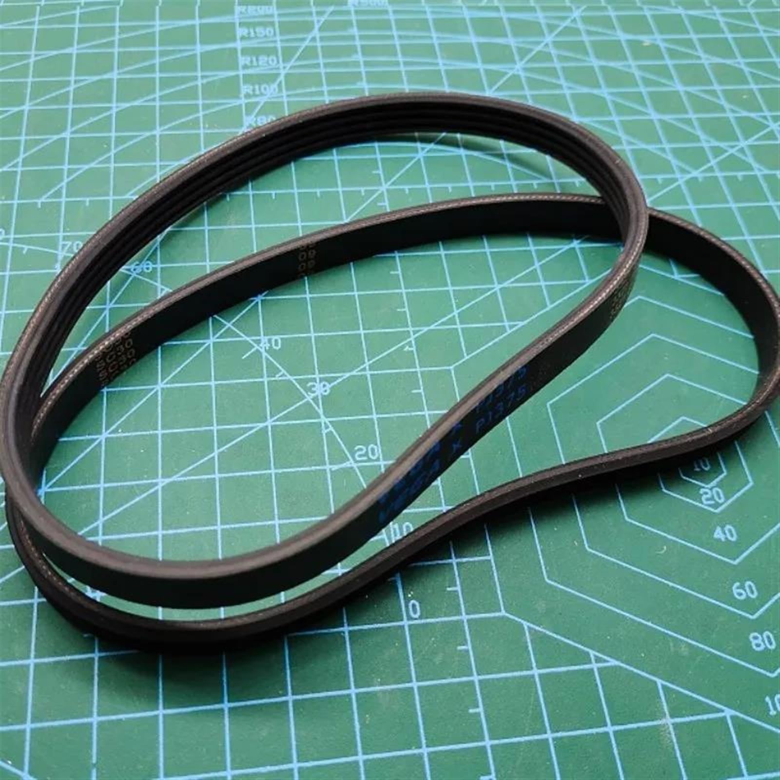 Correas Trapezoidales Dentadas Minibanda Transportadora De Caucho 10PJ375 148J 10 Costillas