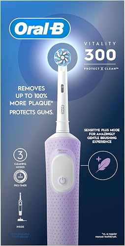Oral-B Vitality 300 D103 Rechargeable Electric Toothbrush, Lilac